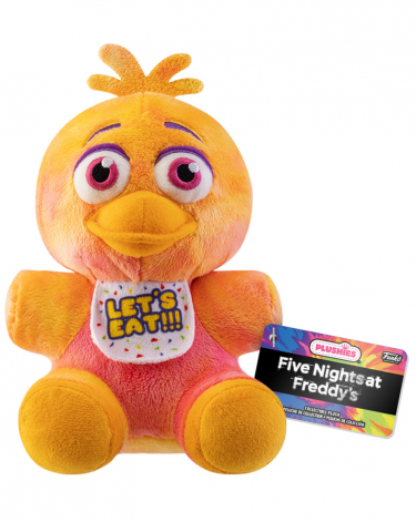 Plüss Five Nights at Freddys - Chica Tie Dye (narancssárga, Funko)