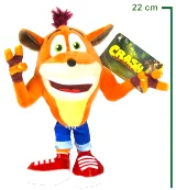 Plüss Crash Bandicoot (22 cm)