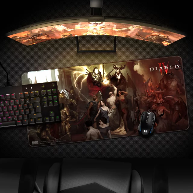 Podložka pod myš Diablo IV - Inarius & Lilith Limited Edition (velikost XL)