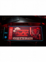 Egérpad Game of Thrones: House of the Dragon - Pad vezeték nélküli töltővel és RGB háttérvilágítással (Numskull)