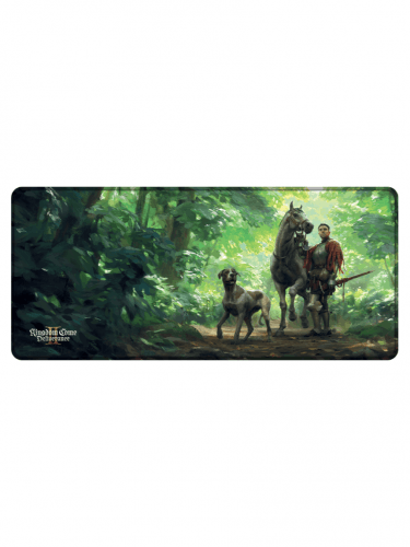 Kingdom Come: Deliverance II egérpad – Henry és Mutt az erdőben (89 × 40 cm)