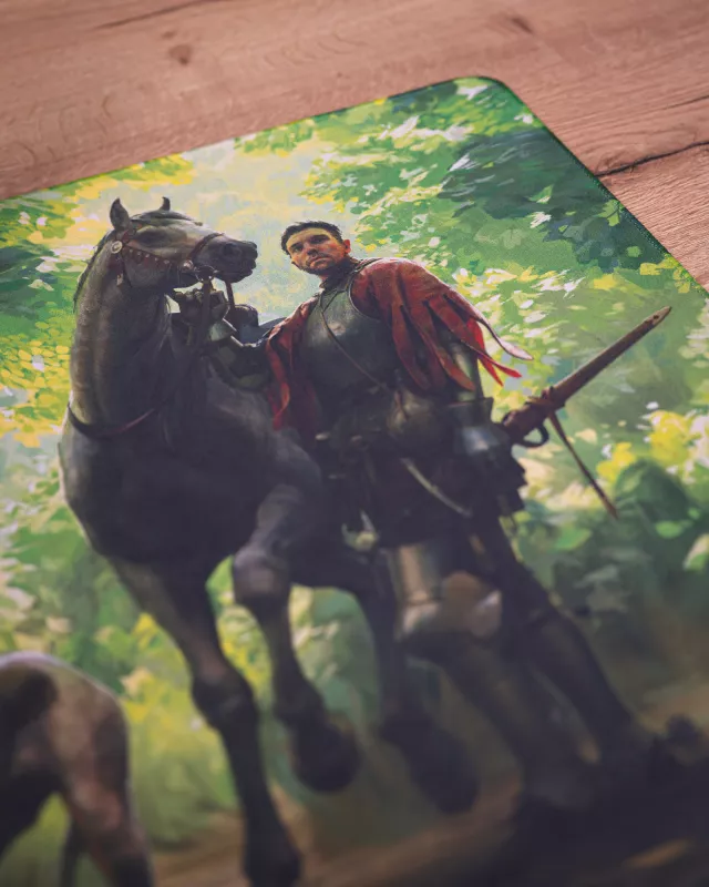 Kingdom Come: Deliverance II egérpad – Henry és Mutt az erdőben (89 × 40 cm) - Kiegészítők