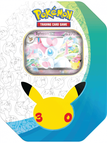 Kártyajáték Pokémon TCG: 30th Celebration - Celebration Tin Sylveon ex