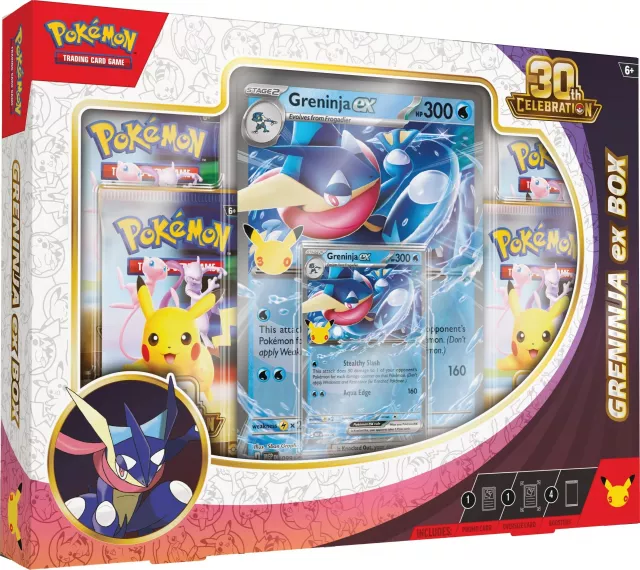 Kártyajáték Pokémon TCG: 30th Celebration - Greninja ex Box - TCG gyűjthető kártyajáték