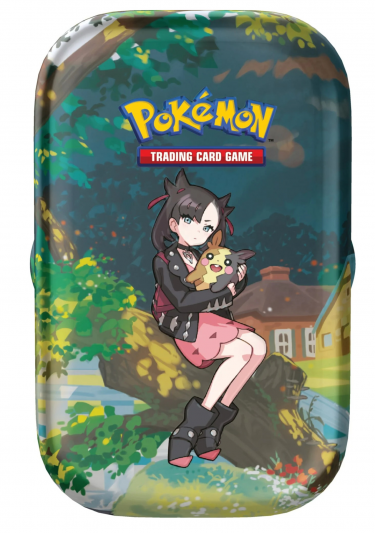Kártyajáték Pokémon TCG - Crown Zenith Mini Tin: Marnie & Morpeko