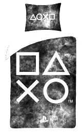 Ágynemű PlayStation - Buttons (fekete)