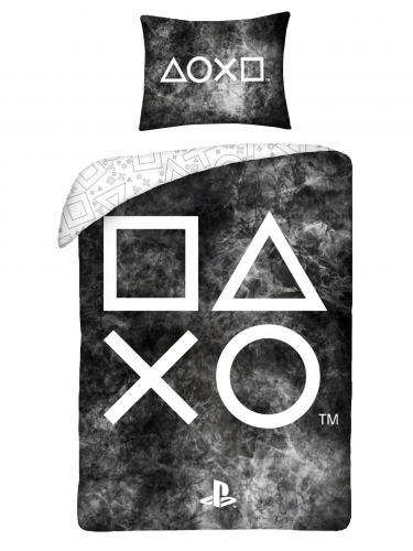 Ágynemű PlayStation - Buttons (fekete)