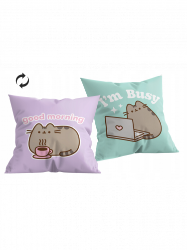 Párna Pusheen - Good Morning & I'm Busy