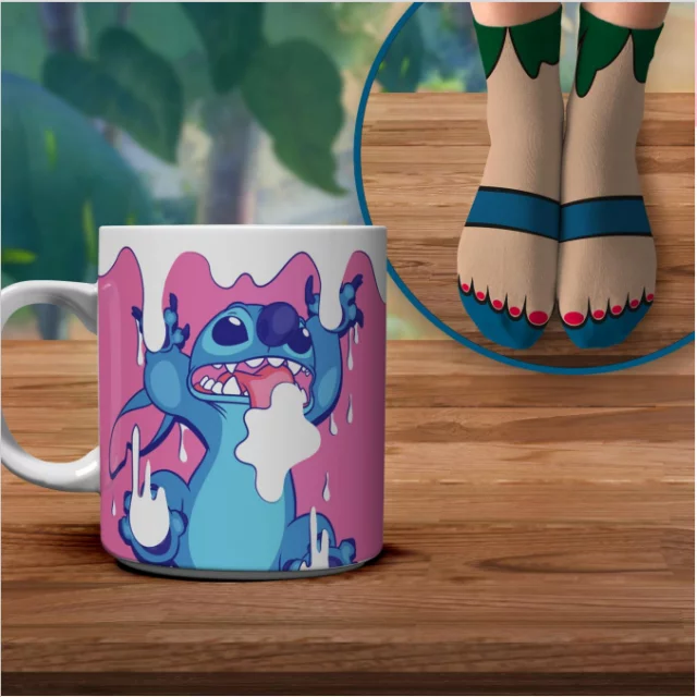 Dárkový set Disney Lilo & Stitch - hrnek a ponožky