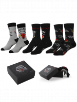 Zokni Stranger Things - Hellfire Club (méret 38/45) (3 pár)