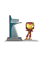 Figura Avengers - Avengers Tower & Iron Man (világitós) (Funko POP! Town 35)