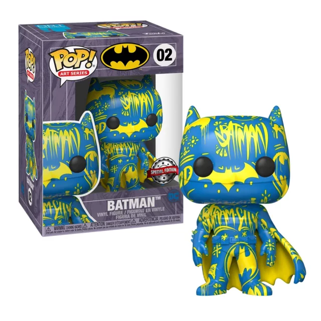 Batman szoborfigura- Batman (Funko POP! Art Series 02) + védőborító