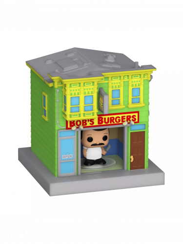 Figura Bobs Burgers - Bob Belcher and Bob's Burgers (Funko Bitty POP! Town)