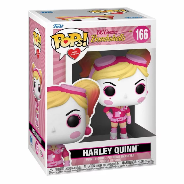 Figura DC Comics - Bombshell Harley BC Awareness (Funko POP! With Purpose 166)