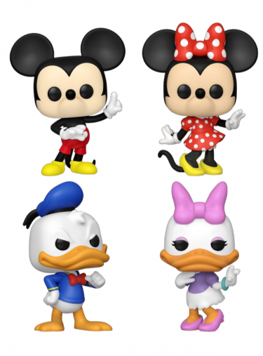 Figura Disney - Mickey/Minnie/Donald/Daisy (Funko POP! 4-Pack)