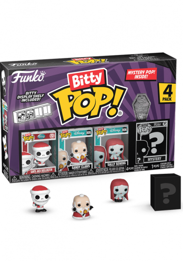 Figura Disney - The Nightmare Before Christmas Santa Jack Skellington 4-pack (Funko Bitty POP)