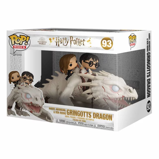 Figurka Harry Potter - Harry, Hermione and Ron Riding Gringotts Dragon (Funko POP! Rides 93)