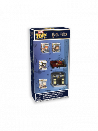 Figura Harry Potter - Ron Weasley & Hermione Granger, Garrick Ollivander, Harry Potter 6-pack (Funko Bitty POP)