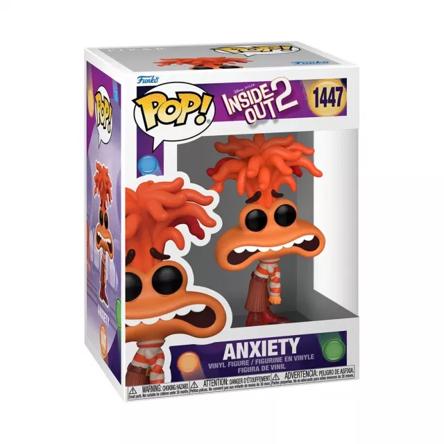 Figura Inside Out 2 - Anxiety (Funko POP! Disney 1447)