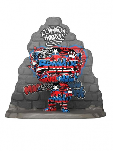 Figura Marvel - Captain America Graffiti Street Art Collection (Funko POP! Marvel 752)