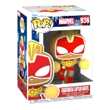 Akciófigura Marvel - Mézeskalács Marvel kapitány / Gingerbread Captain Marvel (Funko POP! Marvel 936)