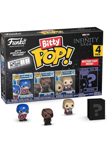 Figura Marvel - Infinity Saga Captain America 4-pack (Funko Bitty POP)