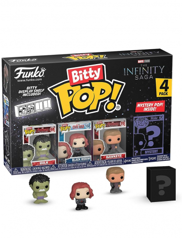 Figura Marvel - Infinity Saga Hulk 4-pack (Funko Bitty POP)