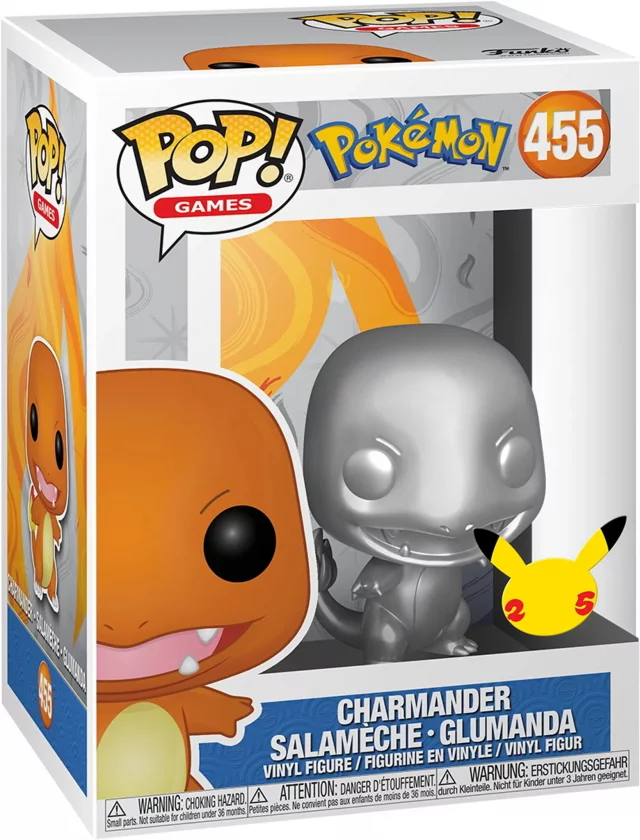 Figurka Pokémon - Charmander Silver (Funko POP! Games 455)