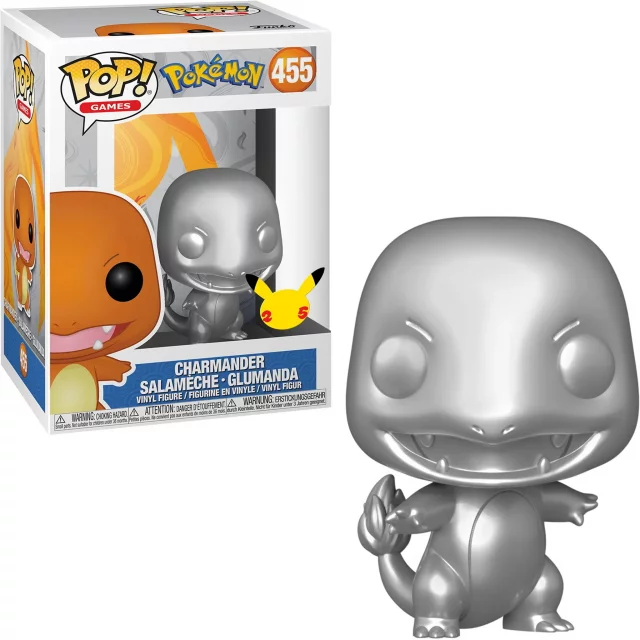 Figurka Pokémon - Charmander Silver (Funko POP! Games 455)