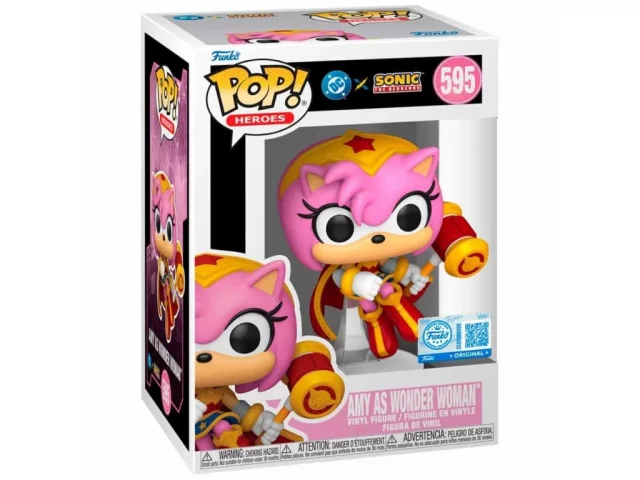 Figura Sonic the Hedgehog - Amy as Wonder Woman (Funko POP! Heroes 595)