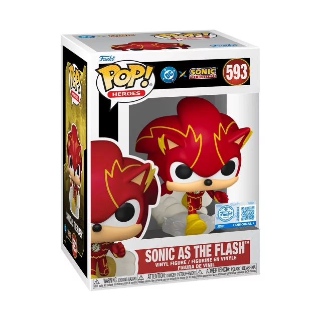 Figura Sonic the Hedgehog - Silver as The Flash (Funko POP! Heroes 593)