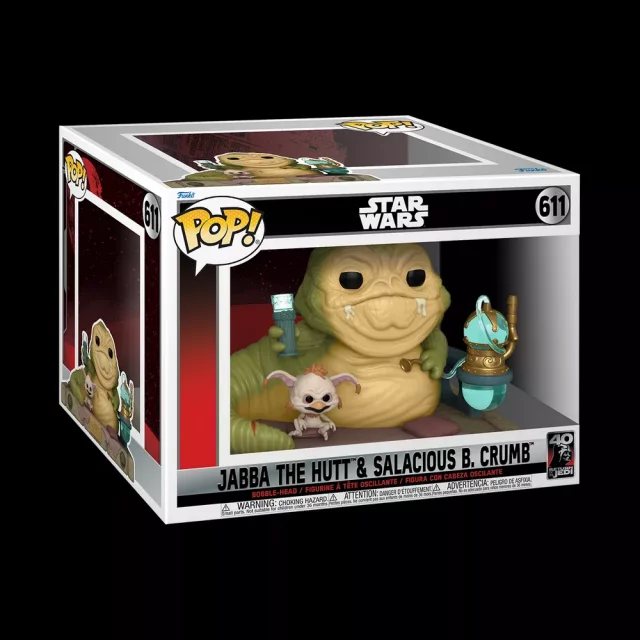 Figurka Star Wars - Jabba the Hutt & Salacious B. Crumb (Funko POP! Moment 611)