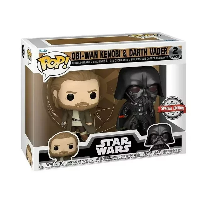 Figura Star Wars - Obi-Wan Kenobi & Darth Vader (Funko POP! Star Wars 2 Pack)