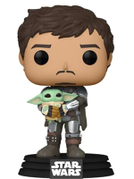Figura Csillagok háborúja / Star Wars: The Mandalorian - Mando holding Grogu (Funko POP! Star Wars 461)