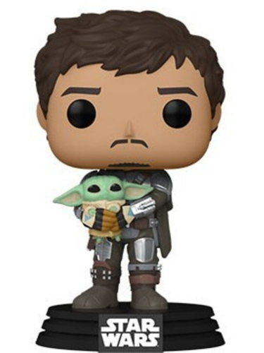 Figura Csillagok háborúja / Star Wars: The Mandalorian - Mando holding Grogu (Funko POP! Star Wars 461)