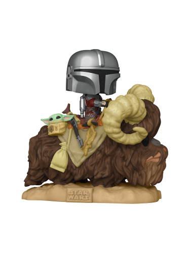 Figura Star Wars: The Mandalorian - Mando on Bantha with The Child in Bag (Funko POP! Star Wars 416)