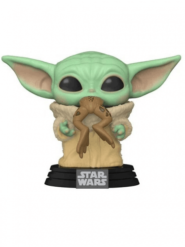 Figura -  Star Wars: The Mandalorian - Bébi yoda békával - The Child with Frog (Funko POP! Star Wars 379)
