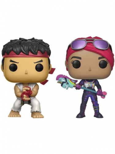 Figura Street Fighter x Fortnite - Ryu & Brite Bomber (Funko POP! Games 2-Pack)