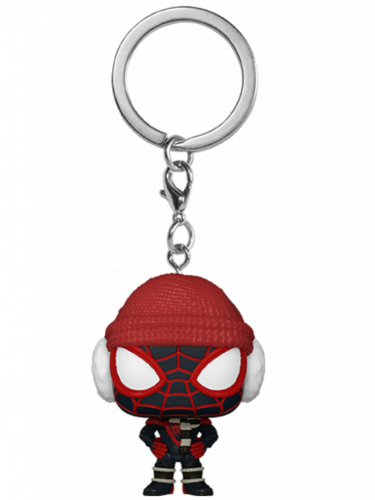 Kulcstartó Spider-Man - Miles Morales (Winter Suit) (Funko)