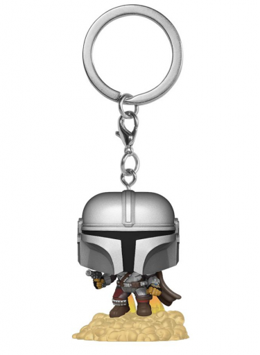 Kulcstartó Star Wars: The Mandalorian - The Mandalorian with Blaster (Funko)