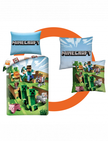 Bundle Minecraft Sleepy - Ágynemű és párna Caves