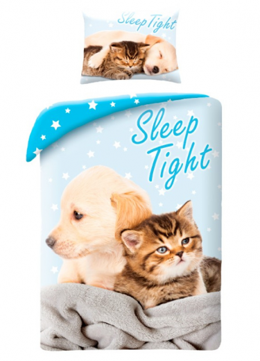 Ágynemű  Dogs & Cats - Sleep Tight + hátizsá