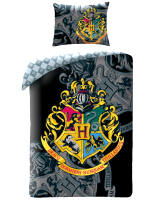 Ágynemű és párnahuzat  Harry Potter - Hogwarts (fekete)