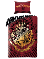 Párna és ágyneműhuzat Harry Potter - Hogwarts (piros)