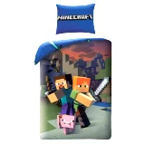 Minecraft - Heroes paplan- és párnahuzat