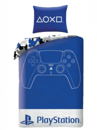 Ágyneműhuzat Playstation - Blue Camo
