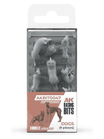 Makettező kiegészítő AK Basing Bits – Dogs (Kutyák)