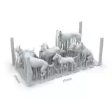 Makettező kiegészítő AK Basing Bits – Dogs (Kutyák) - AK-Interactive