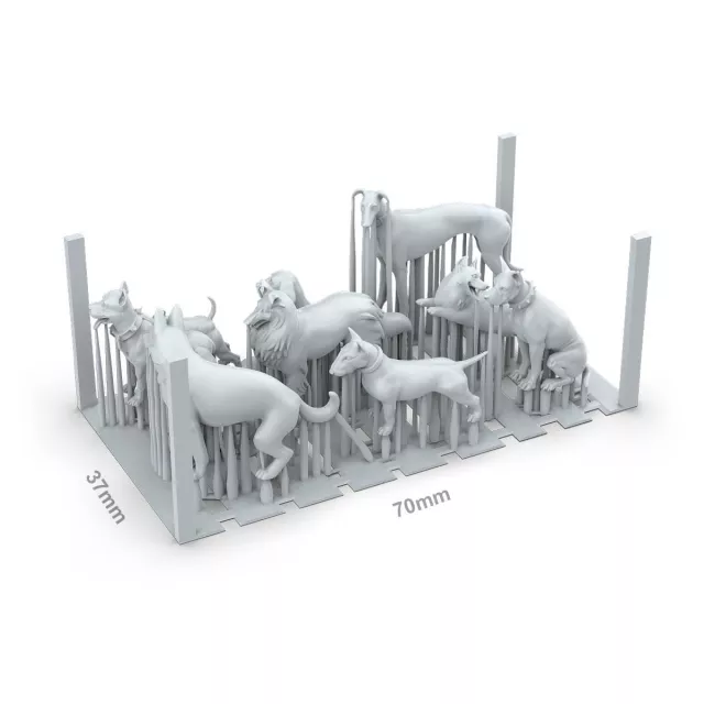 Makettező kiegészítő AK Basing Bits – Dogs (Kutyák) - AK-Interactive