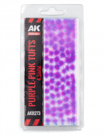 Modellépítő növényzet AK - Purple-pink tufts (4,5 mm)